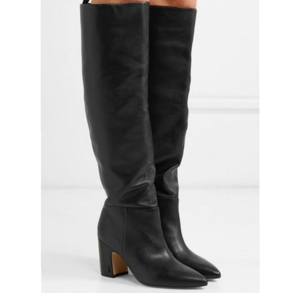 Sam Elderman Hutton Black Leather Boots